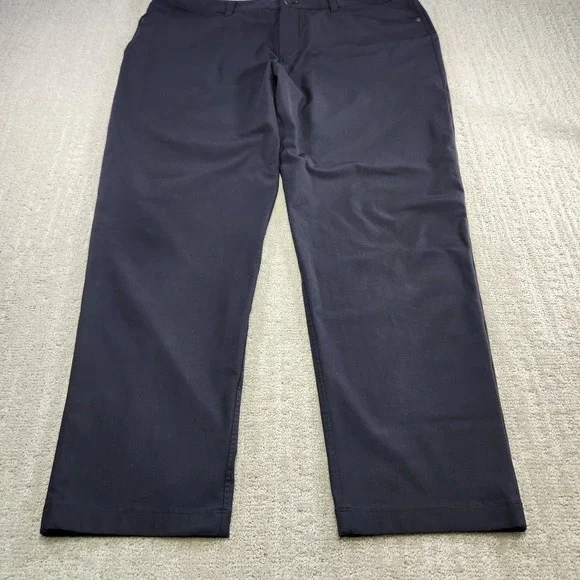 Lululemon Pants Men 40X31 ABC Classic Fit Performance Warpstreme Black Chino - Picture 3 of 13